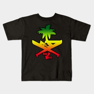 RUN 671 Guam Machete Seal Reggae Kids T-Shirt